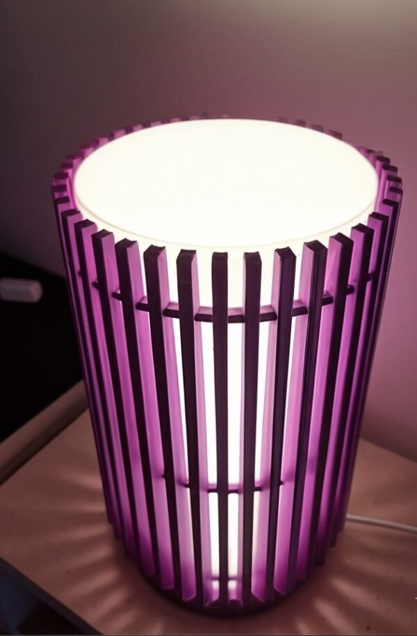 lamp_2col_02 3D-Geprinte Designlamp Modern Japans Zen Stijl met LED en USB adapter